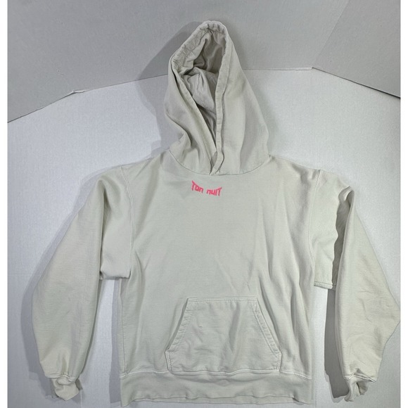 Ton Nuit Other - Ton Nuit‎ Say No To Drugs Hoodie M Beige Rhinestone Graphic Stars Distressed